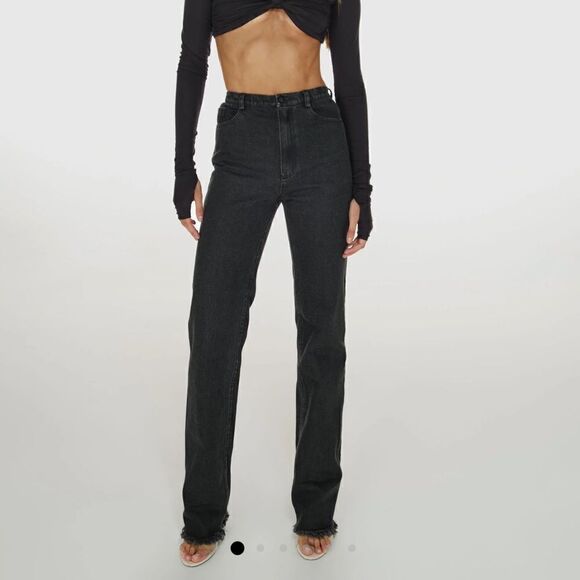 NEW CULTNAKED Denim Killa Trousers Noir Black Size XL